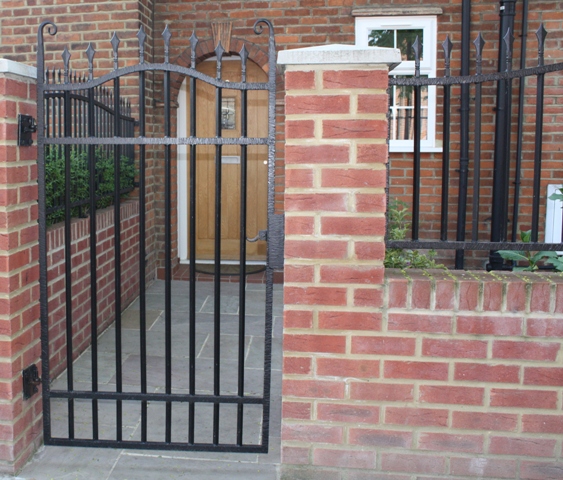 Steel pedestrian gate