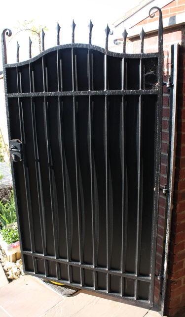 Steel safety gate
